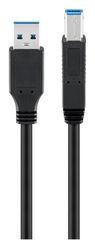 GOOBAY καλώδιο USB 3.0 SuperSpeed σε USB Type B, 5m, μαύρο