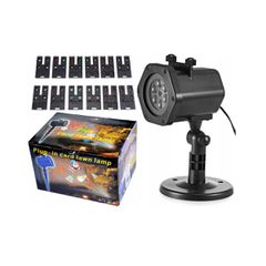 Προβολέας XL-717 LED RGBW 4.2Watt Με 12 Διαφορετικές Κάρτες Σχεδίων - Παραστάσεων, Με Τροφοδοτικό 220VAC