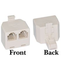 ΤΗΛΕΦΩΝΙΚΟ ADAPTOR ΑΡΣΕΝΙΚΟ/ΘΗΛΥΚΟ 6P4C X2 T201-02