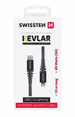 SWISSTEN KEVLAR USB C-Lightning 1,5 60W