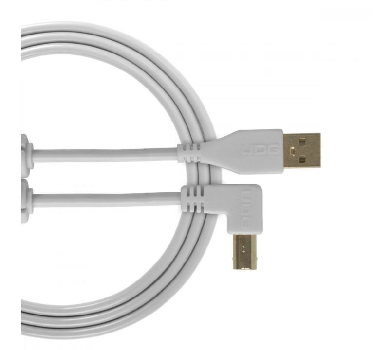 UDG USB Cable 2.0 A-B 2M White Angled