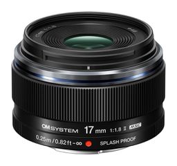 Olympus 17mm 1:1.8 II BLACK M.ZUIKO DIGITAL (EW-M1718) Lense Micro FT
