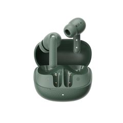 QCY Buds ANC Green (HT15)- 45db ANC TWS Earbuds 35h 5 mic ENC, ear-canal adaptive tech, leather case