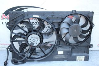 Βεντιλατέρ VW TRANSPORTER T5 (2003-2010) 0130303917 7H0121201BB 7H0121207F βενζίνη νερού και a/c διπλό σε πλαίσιο