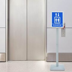 Πόδι αφίσας Ασημί 32 x 27 x 119 εκ Σιδηρούν χυτοσίδηρο 42030064