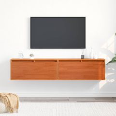 Ντουλάπα Τοίχου 2 τμχ. Κερωτό καφέ 80 x 30 x 35 cm 869856