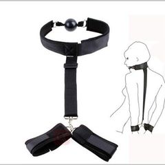 Ball gag with back restraint-thumb-1