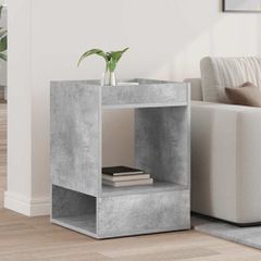 End Table Σκυρόδεμα Γκρι 40 x 40 x 56 εκ. Επεξεργασμένο ξύλο 890950