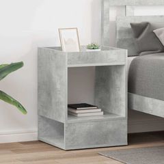 End Table 2 pcs Σκυρόδεμα Γκρι 40 x 40 x 56 εκ. 890951