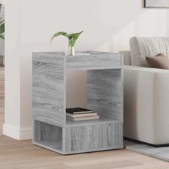 End Table Γκρίζο Σονομα 40 x 40 x 56 εκ. Επεξεργασμένο ξύλο 890954