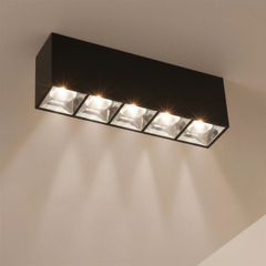 Φωτιστικό Downlight Σποτ LED 20W 2800lm 36° AC 220-240V IP20 Φυσικό Λευκό 4500K - Osram SMD Chip & TÜV SÜD Driver - Μαύρο Ματ - Μ19.5 x Π4.2 x Υ6.6cm - 5 Χρόνια Εγγύηση