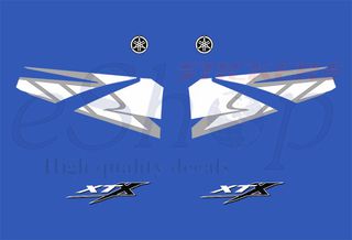 Αυτοκόλλητα σετ για Yamaha xt 660 x Μπλε έκδοση 2004 2005