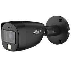 DAHUA HAC-HFW1200CM-IL-A-S6 BLACK 2Mp 2.8mm IR+LED20 DUAL LIGHT MIC METAL BULLET ΜΑΥΡΗ