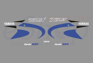 Αυτοκόλλητα σετ για Yamaha TDM 850 Μπλε Μαύρη έκδοση 2000 2001