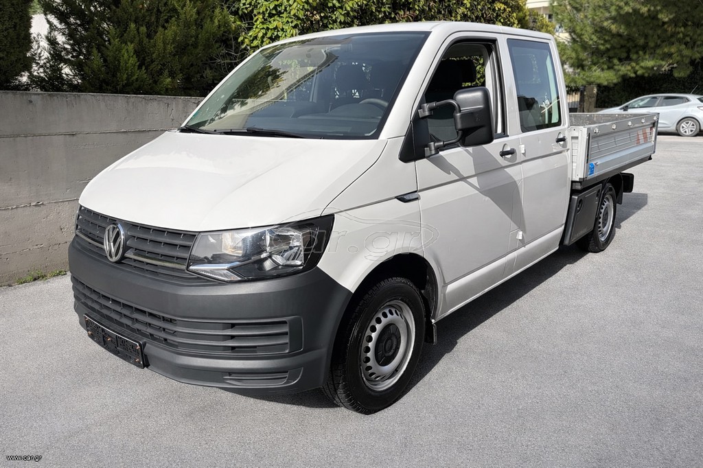 Volkswagen T6 2019 Καροτσα Διπλοκαμπινο*Klima*6Θεσεις*Euro6*Book Service*