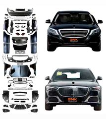 CONVERSION BODY KIT MERCEDES-BENZ W222 2014 - 2020 UPGRADE to X223 W223 S680 MAYBACH Design 2022+