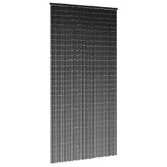 vidaXL Έντομο κουρτίνα πόρτας Σκούρο γκρι 90x220 cm Μπαμπού