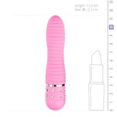Easytoys Mini Vibrator Ribbed - Pink-thumb-1