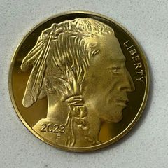 Χρυσό Δολάριο έκδοση 2011 Indian buffalo Liberty επίχρυσο 24Κ για συλλέκτες -  A` ποιότητα μουσείου-thumb-3