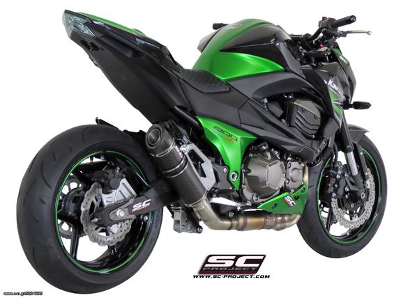 Εξάτμιση Τελικό Sc Project GP-TECH Matt carbon fiber with carbon cap Kawasaki Z 800