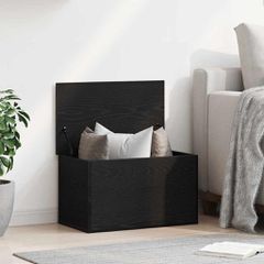 vidaXL Κουτί αποθήκευσης Μαύρη Οξυά 60 x 35 x 35 cm Επεξεργασμένο Ξύλο
