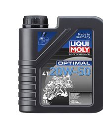 LIQUI MOLY 20W-50 MOTO OPTIMAL 4T 1L ΛΙΠΑΝΤΙΚΟ MOTO Δοκιμασμένο λιπαντικό κινητήρων από επιλεγμένα ορυκτέλαια. Προστατεύει αξιόπιστα τον κινητήρα. Εξασφαλίζει ακόμη και σε ακραίες συνθήκες ασφαλή λίπ