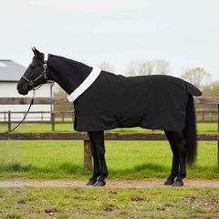 vidaXL Σαμάρι Ίππου Μαύρο 145 cm Πολικές φλις