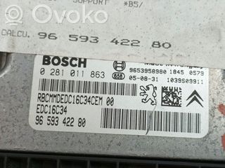 Εγκέφαλος Κινητήρα Peugeot Citroen 0281011863 EDC16C34-2.10