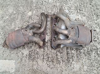 2 ΓΝΗΣΙΑ χταπόδια εξάτμισης για Alfa Romeo v6 (από 156 GTA)