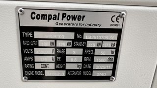 Γεννήτρια 2026 COMPAL POWER 125kVA  (Ricardo engine)-thumb-3