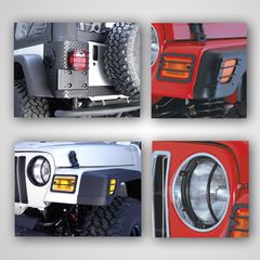 Κίτ χρωμίου inox για Wrangler TJ 97-05