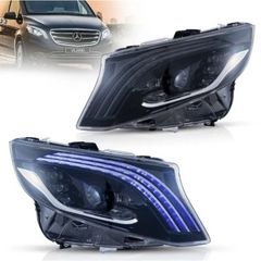 ΦΑΝΑΡΙΑ ΕΜΠΡΟΣ Headlights Full Led Mercedes Vito W447 (2016-2023) Matrix Black