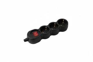 Inox Kiss  Πολύμπριζο 3 θέσεων 3*1,5mm²/1,5m με παιδική προστασία amp; διακόπτη  BPOL23