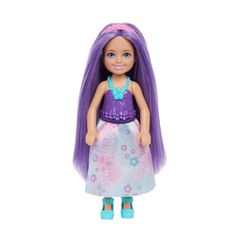 Mattel Barbie: Chelsea - Floral Purple Dress with Purple Hair Doll (JKH60)