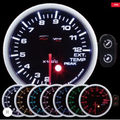 Μπαρόμετρο 52mm Dracing Seven Colour- 7 Χρώματα Φωτισμού , Warning & Peak-thumb-4