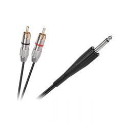 Καλώδιο 6.3mm mono - 2xRCA 1.8m (DM-3867-1.8)
