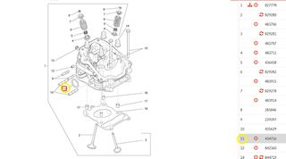 Ροδέλα Εξάτμισης (Ζουάν) Vespa ET4 150 Leader ZAPM19000 1998-2005 434716