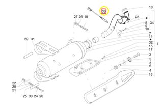 Αισθητήρας Λάμδα Aprilia Sport City Street 300 4T 4V E3 (EMEA) ZD4VBR00 6398066