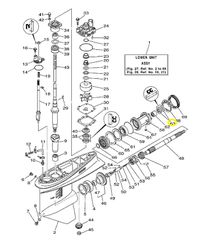 Τσιμούχα Αξονα Προπέλας Yamaha F.300B (6CE) 2011-2020 9310130M1700