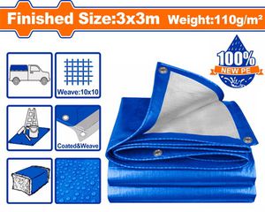 Wadfow WTQ1833 Αδιάβροχος Μουσαμάς 110gr/m² 3x3μ. Ελαφρού Τύπου