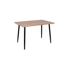 ΤΡΑΠΕΖΙ ΤΡΑΠΕΖΑΡΙΑΣ PALOMA HM8334.01, 120X70Χ76,5 SONΟMA, ΜΑΥΡΑ ΠΟΔΙΑ