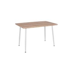 ΤΡΑΠΕΖΙ ΤΡΑΠΕΖΑΡΙΑΣ PALOMA HM8334.02, 120X70X76,5- SONOMA, ΛΕΥΚΑ ΠΟΔΙΑ