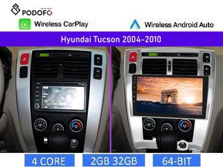 Hyundai Tucson (2004-2010) | Οθόνη 10.1" | Android 13 | Car Radio Navigation | 2+32GB | Ασύρματο CarPlay & Aσύρματο Android Auto | GPS | WiFi | EQ | HiFi | FM/RDS