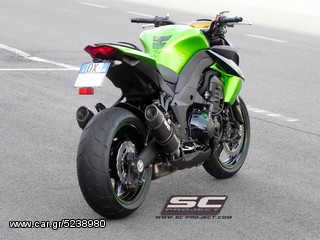 Εξατμίσεις Διπλά Τελικά Sc Project Oval Short Carbon fiber with carbon cap Kawasaki Z 1000 2010-2013(Η Τιμή ειναι ενδεικτική,Ρωτήστε μας για την προσφορά μας)