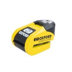 Κλειδαριά δισκόπλακας μς συναγερμό Quartz XA10 Disc Lock Yellow/Black 10mm LK216 της OXFORD (LK272)