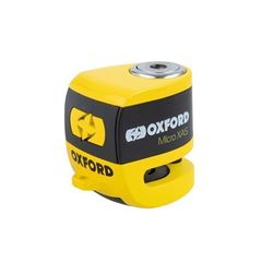 ΚΛΕΙΔΑΡΙΑ ΔΙΣΚΟΠΛΑΚΑΣ ΜΕ ΣΥΝΑΓΕΡΜΟ Micro XA5 Alarm Disc Lock Yellow/Black LK213 OXFORD (LK287)
