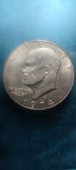 Coins συλλεκτικό νόμισμα one dollar 1974D Αν θέλετε να δείτε όλες τις αγγελίες μου πατήστε κάτω από το όνομα μου ευχαριστώ για το χρόνο σας