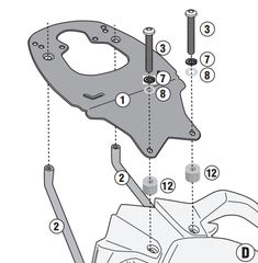 Πίσω σχάρα μπαγκαζιέρας για KTM ADVENTURE 390 (2020) KR7711 της ιταλικής KAPPA