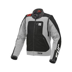 J-THREE ARM LINK Jacket Light Grey-Red (XL) - T.UR