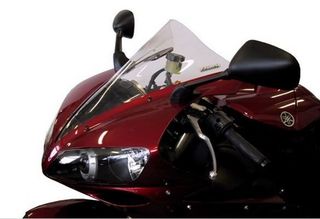 FABBRI Ανεμοθώρακας-Ζελατίνα DOUBLE BUBBLE ΣΚΟΥΡΟ ΦΙΜΕ YAMAHA YZF R1 '04-'05 (Y054/DS)